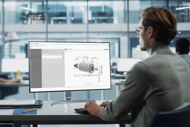 Eine Vielzahl von technischen Daten der industrietauglichen Servoantriebslösungen sind im digitalen Cadenas-Produktkatalog verfügbar und gewährleisten Einfachheit, Schnelligkeit und Auswahlvielfalt beim Designprozess. (Bild: Wittenstein SE)