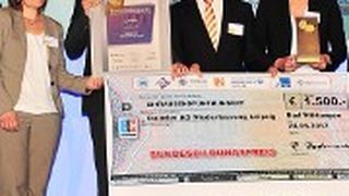 Die Daimler-Niederlassung Leipzig durfte sich über den zweiten Platz beim Bundesbildungspreis 2013 freuen. (Foto: Schmidt)