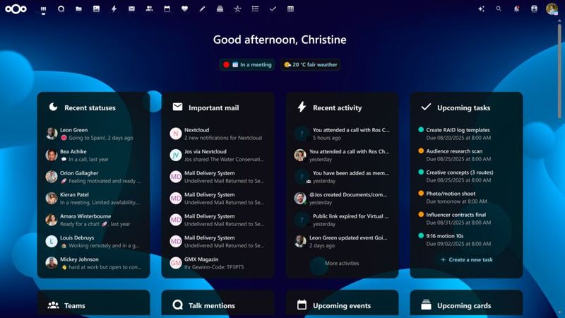 Erweiterter Datenschutz: Die Plattform bleibt datenschutzorientiert und bietet Lösungen, die den hohen Anforderungen an Sicherheit und Compliance gerecht werden. (Bild: Nextcloud)