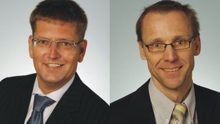 CEO Holger Volpert und COO Martin Rambacher führen die umfirmierte KBA-MetroPrint AG.  (Bild: KBA-Metronic)