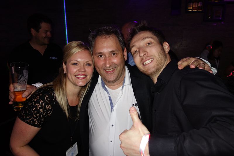 Heili Toome und Jens Harnisch, Fractal Design, mit Philipp Krähenbühl, Littlebit (Bild: IT-BUSINESS)