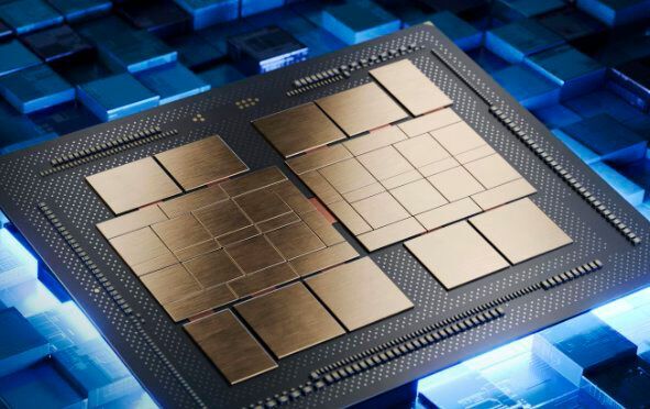 Im Kacheldesign präsentiert sich Intels HPC-Chipserie „Datacenter GPU Max“.
