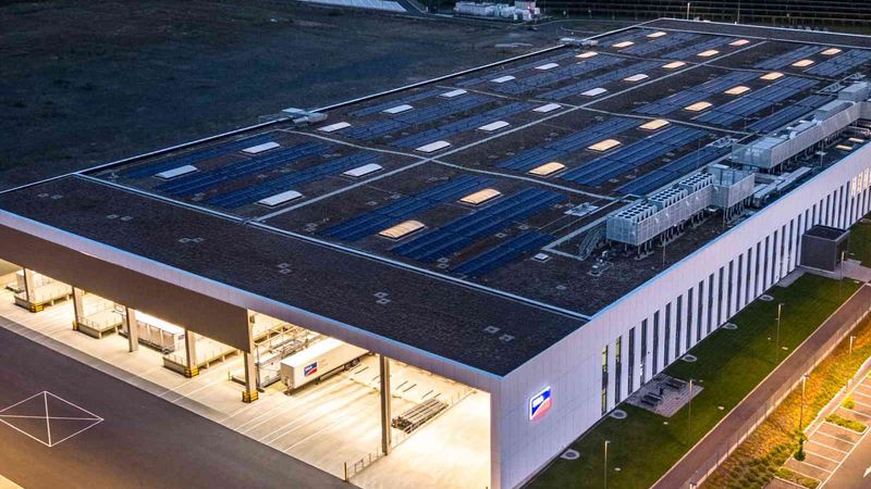 Mit einer Grundstücksfläche von 46.000 m², einer Hallenfläche von 20.500 m² und einem Investitionsvolumen von rund 80 Millionen Euro zählt die "Gigawatt Factory" zu den bedeutendsten Produktionsinvestitionen in der Geschichte von SMA.(Bild:  SMA Solar Technology)