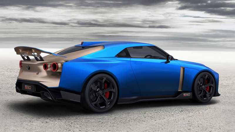 2018: Der Nissan GT-R wird 50 und Nissan feiert dieses Jubiläum mit dem GT-R50 by Italdesign, der beim Goodwood Festival of Speed debütiert. (Bild: Nissan)