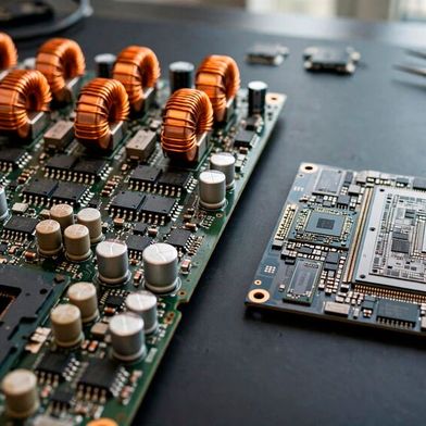 EPC’s EPC2361 GaN FETs power a 4 kW interleaved buck-boost reference design, with reported efficiency of up to 98.8%. (Bild: © fotogenei - stock.adobe.com)
