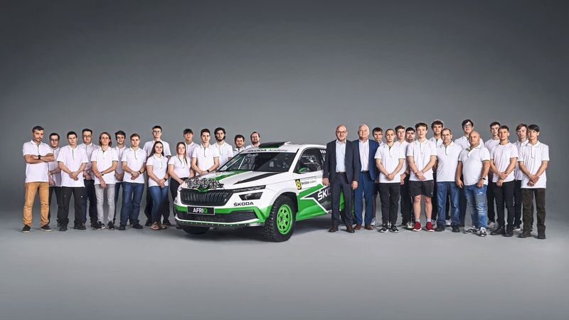 Das Modell ist kein normales Derivat, sondern das aktuelle, das achte Azubi Car des tschechischen Herstellers. (Bild: Skoda)