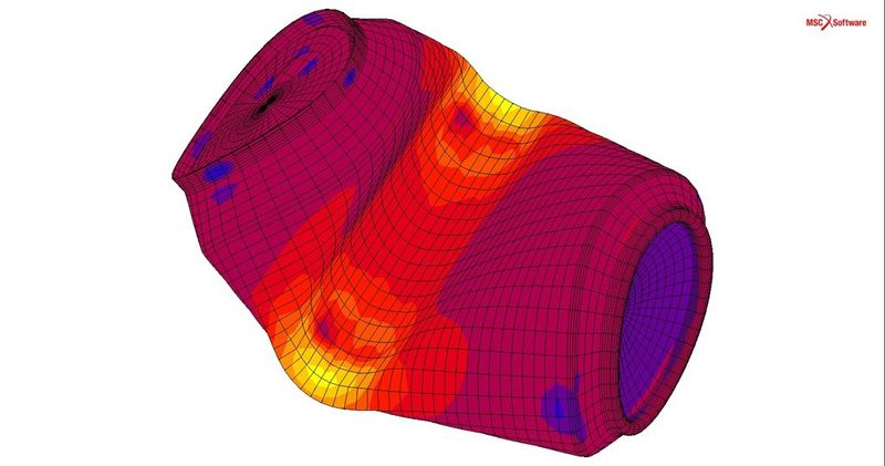 Berechnungsingenieure sollen mit der Software hochgradig nichtlineare Eigenschaften von Produkten und Bauteilen effizient und einfach simulieren können. (Bild:MSC Software)