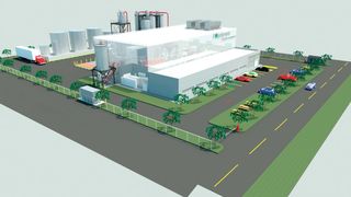 Polystyvert’s first full-scale commercial plant to recycle polystyrene.  (Source: Polystyvert)