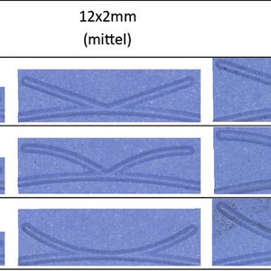 2. Variationen der Geometrie der Rückförderstrukturen.