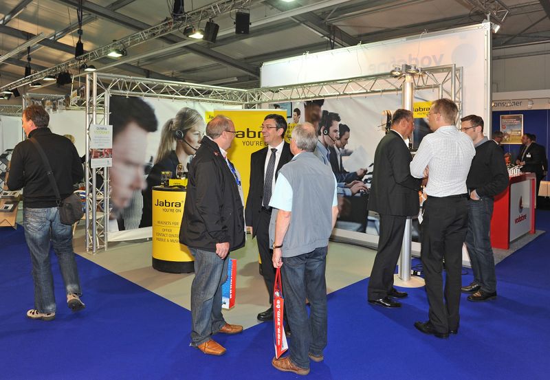 Betrieb am Jabra-Stand (Archiv: Vogel Business Media)
