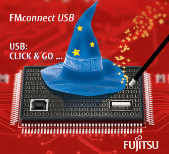 FUJITSU USB-Wizard: USB-Code in nur 30 Minuten generieren, zu sehen am GLYN-Stand (Bild: GLYN)