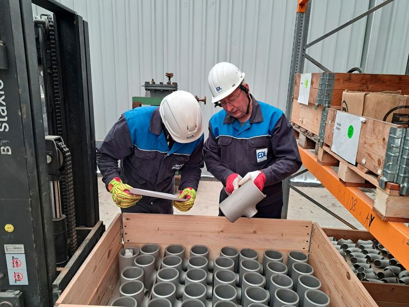 EDL übernahm auch die Verantwortung für die Lagerwirtschaft des Projekts. (Bild: EDL Anlagenbau)