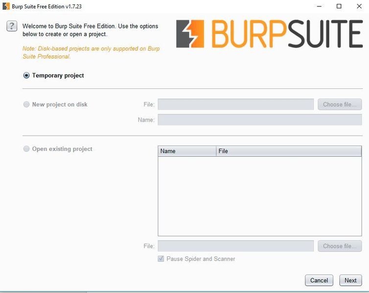 Die Installation der Burp Suite von Portswigger in der Demo-Version mit einer eingeschränkten Funktionalität. (Dombach)