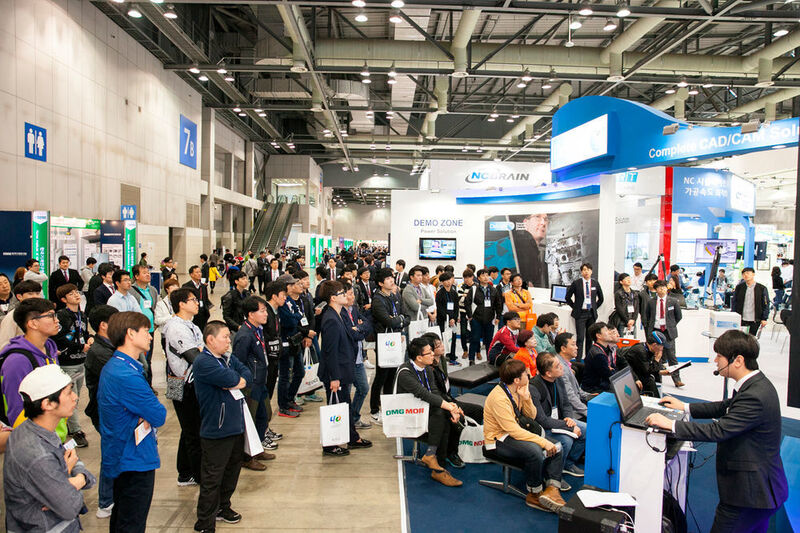 Die Simtos ist die größte Messe für die Fertigungsindustrie in Südkorea. (Simtos)