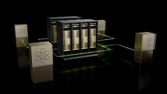 Aufbau einer quantenbeschleunigten Supercomputing-Architektur von Nvidia.(Bild:  Nvidia)