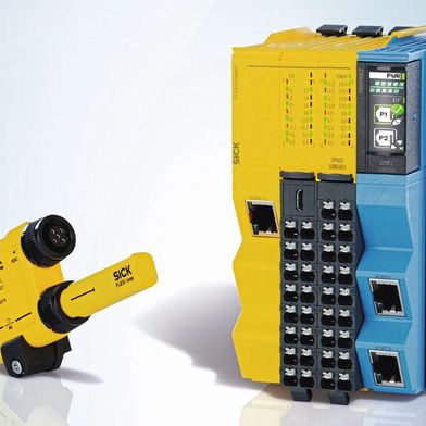 Die Sicherheitssteuerung Flexi Compact von Sick ist nach IEC 62443-4-1/2 zertifiziert und erfüllt alle Cybersecurity-relevanten Anforderungen an einen nachweislich sicheren Entwicklungsprozess sowie an die technischen Funktionen von Komponenten. (Bild: Sick)