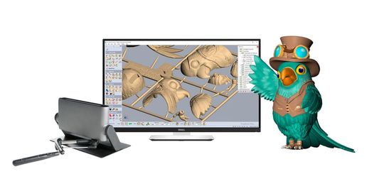 Parrot toy and injection mould designed with Freeform and Haply lansdscape(Source:  Hexagon)