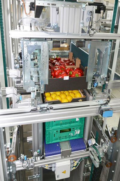 ATS/ATCS: Hohe Flexibilisierung bei der Kommissionierung von Behältern und Kartonsteigen in einem System. (Bild: Witron)