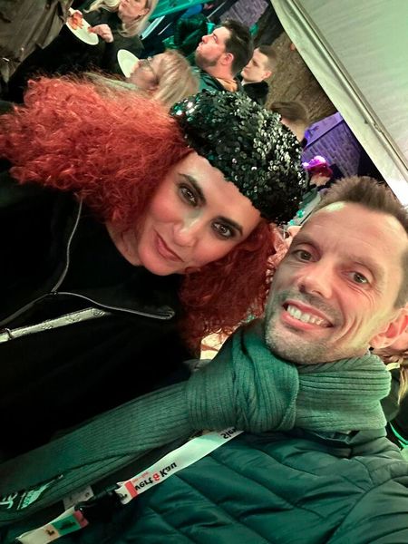 Besa (IT-BUSINESS) und Hendrik Fliermann (GData) sind schon manchmal schräg drauf. (Bild: Vogel IT-Medien)