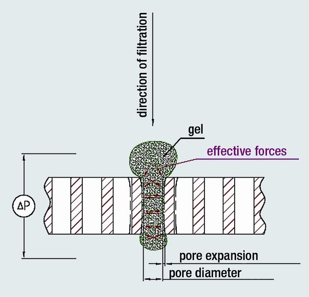Fig 2: Forces acting on the filter medium (Archiv: Vogel Business Media)