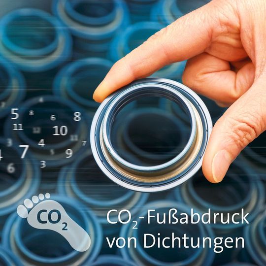 Freudenberg Sealing Technologies hat eine Methode erarbeitet, mit der der CO2-Fußabdruck aus der Produktion von Dichtungen und anderen Bauteilen bestimmt werden kann.(Bild:  Freudenberg Sealing Technologies 2023)