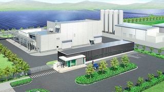 Die alkalische Wasserelektrolyseanlage wird im Fukushima Hydrogen Research Field in Namie, Futaba, Fukushima, Japan, errichtet. (Bild:FH2R)