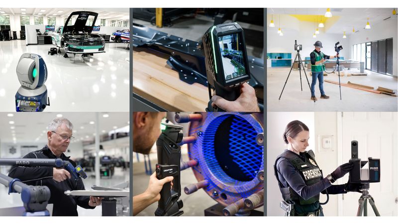 Tragbare, automatisierte, dimensionale Messtechnik von Faro Creaform wird zum Vorteil für Hersteller. Faro Insight verwandelt die erfasste Realität in Erkenntnisse für Fachleute aus Bauwesen, öffentlicher Sicherheit und Geodaten.(Bild:  AMETEK Inc.)