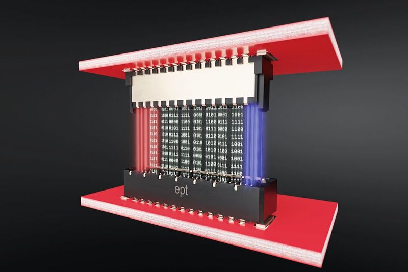 Hybrid connector: The Zero8 connector combines signal and power transmission in a single housing. This can reduce the complexity of the circuit board layout and improve the overall efficiency in many electronic systems.(Image: ept)