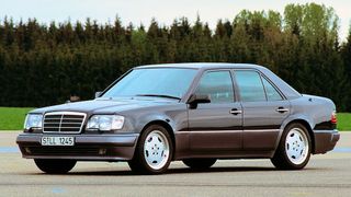 In June 1993, Mercedes refreshed the almost ten-year-old W 124 series by designating it as the E-Class. (Image:Mercedes-Benz)