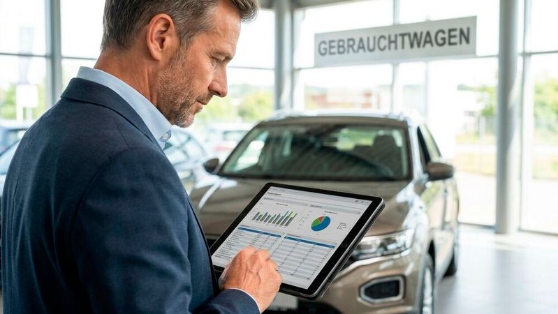 Mobile.de integriert Fahrzeughistorien in den Händlerbereich.(Bild:  Gemini / KI-generiert)