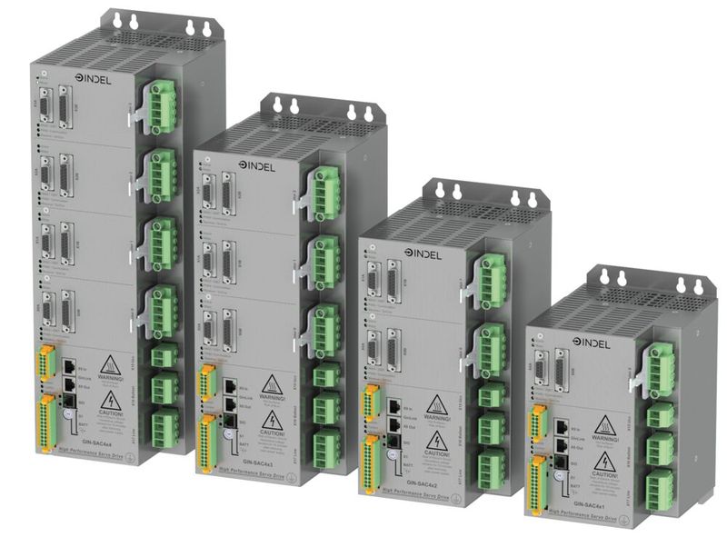 Modernste Multi-Servo-Drives: Die GIN-SAC4-Serie von Indel ist die flexible Lösung für High-End-Motorenansteuerungen. (Bild: Indel)