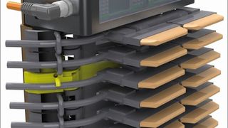 Lesekopf des Positionserkennungssystems Apos Optik von Paul Vahle. (Bild: Vahle)