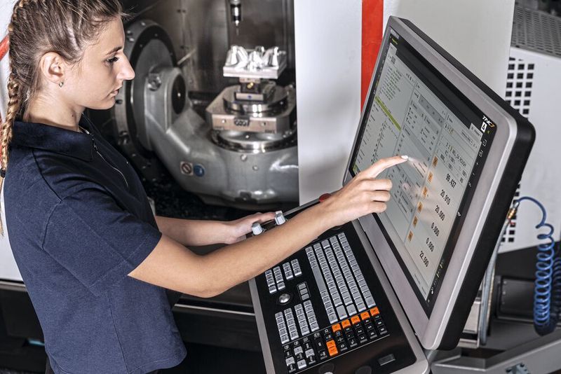 Mit der TNC7 können Anwender die Anzeige der Arbeitsbereiche nach Bedarf anpassen und Favoriten hinterlegen. So sind alle Informationen und Funktionen immer genau da, wo sie im jeweiligen Arbeitsschritt benötigt werden. (Bild: Florian Stuerzenbaum)