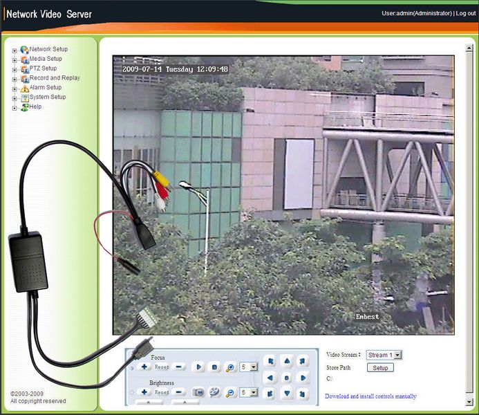 Video-Solution auf der Embest-Site:  VSS35 Network Video Server (Bild: Embest)