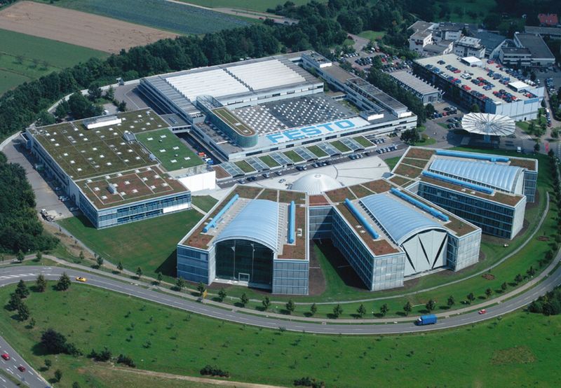 Festo auf Erfolgskurs: Weltweit über 16.000 Mitarbeiter in 61 Landesgesellschaften erwirtschafteten im Jahre 2012 einen Umsatz von rund 2,24 Mrd. €. (Bild: Festo)