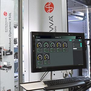 Palettieren – Automatisieren – Messen – Steuern und Überwachen: Erowa bietet in diesen Segmenten Systemlösung für die Produktion.(Bild:  Erowa)