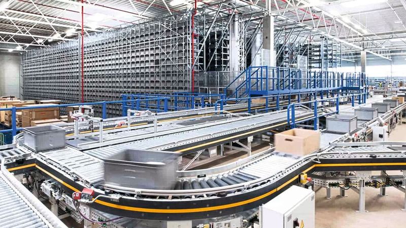 Mit der neuen Multi-User-Anlage kann Röthlein Logistik Aufträge aus 96.000 unterschiedlichen Ersatzteilen für Landwirtschaftsmaschinen mit kurzen Reaktionszeiten versenden. (Bild: Dematic)