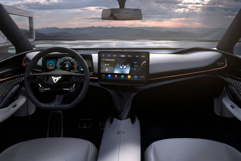 Blick in das Cockpit des Tavascan, der noch eine Studie ist. (Seat)