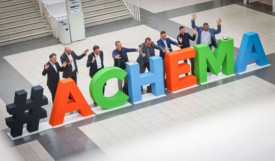 Achema Middle East will now take place from 11–13 October 2027 at the Riyadh Front Exhibition & Conference Center in Riyadh, Saudi Arabia.(Source:  Dechema/Hannibal)