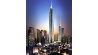 Das Ping An Finance Center, mit 660 Meter, das höchste Gebäude Chinas. Schindler rüstet das Gebüude mit Hochleistungsaufzügen aus. (Bild: Schindler)