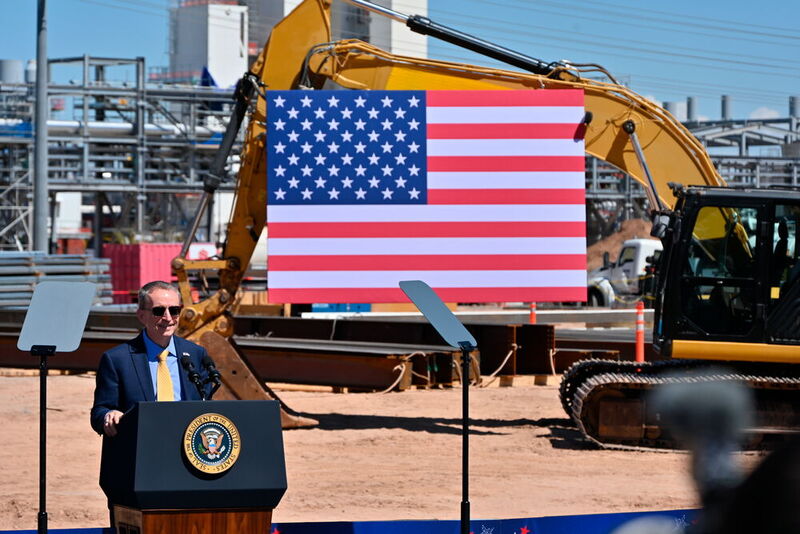 Impressionen vom Besuch des US-Präsidenten Joe Biden in der Fab in Chandler, Arizona am 20. März 2024. (Bild: Intel Corporation)