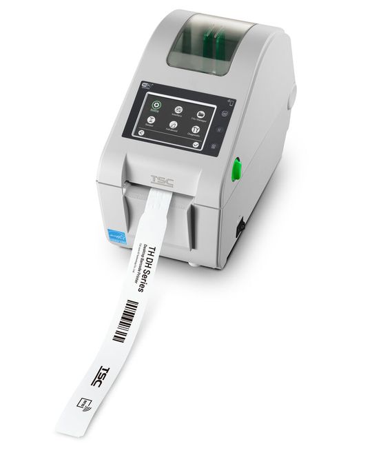 Der 2-Zoll-Thermodirektdrucker DH220LTHC von TSC Auto ID ist speziell für den Einsatz im Gesundheitswesen ausgelegt. (Bild:  TSC Auto ID)