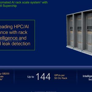 Bis zu 144 Blackwell-GPUs pro Standard-Rack ermöglicht Dells Poweredge XE8712 Server. (Bild:  Dell Technologies)