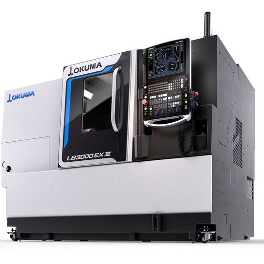 Die Drehmaschine LB3000 EX III wird auf der EMO Hannover erstmals vorgestellt. Die Drehmaschine LB3000 EX III wird auf der EMO Hannover erstmals vorgestellt.