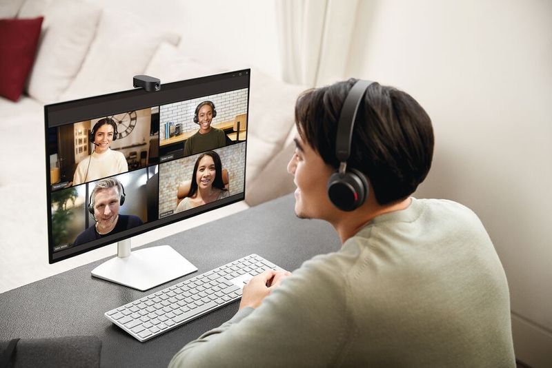 Die Kamera PanaCast 20 bietet Videos in 4K Ultra HD HDR, intelligenten Zoom und eine automatische Beleuchtungskorrektur für eine optimale Bildqualität. (Jabra)