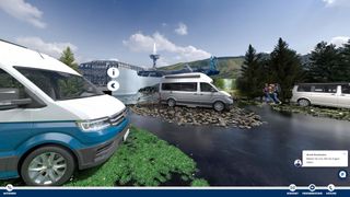 Ein eigener Online-Showroom für Camping-Mobile statt Messepräsenz: Die Hahn-Gruppe schaffte sich 2021 einen Ersatz für die entfallene Camping- und Touristikmesse CMT in Stuttgart – und gehört damit zu den Gewinnern des Digital Automotive Awards 2021. (Bild: Hahn-Gruppe)