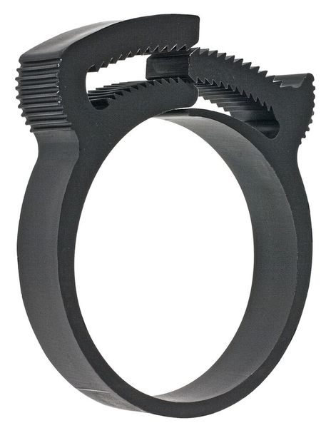 Herbie Clips halten dank des patentierten Verschlusssystems Multigrip mit doppelter Verzahnung außerordentlich sicher und sorgen so für die Dichtigkeit von Schlauch- und Rohrverbindungen an Anschlussstutzen. (Bild: Bormann & Neupert)