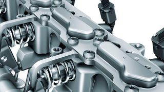 Das elektro-hydraulische, vollvariable Ventiltriebsystem Uni Air ermöglicht einen extremen Miller-Zyklus.  (Schaeffler)