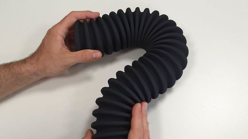  Windform TPU ein thermoplastisches Polyurethan, das extrem elastisch, flexibel und weich ist. (Bild:  CRP Technology)