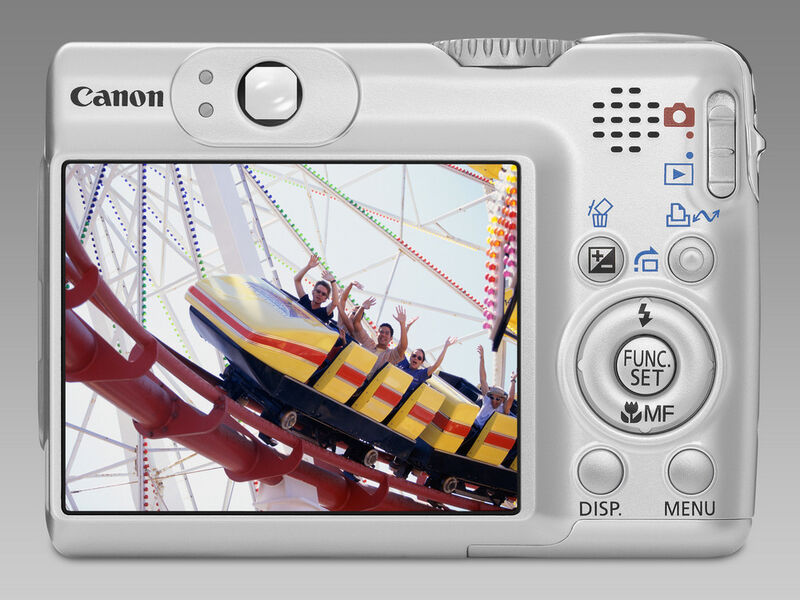 Die Powershot A570 IS von Canon arbeitet mit einem optischen Bildstabilisator. (Archiv: Vogel Business Media)